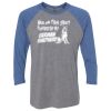 Unisex Triblend Three-Quarter Raglan T-Shirt Thumbnail