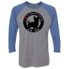 Unisex Triblend Three-Quarter Raglan T-Shirt Thumbnail