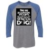 Unisex Triblend Three-Quarter Raglan T-Shirt Thumbnail