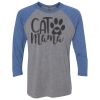 Unisex Triblend Three-Quarter Raglan T-Shirt Thumbnail