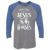 Unisex Triblend Three-Quarter Raglan T-Shirt Thumbnail