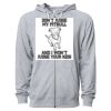Icon Unisex Lightweight Loopback Terry Full-Zip Hooded Sweatshirt Thumbnail