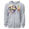 Icon Unisex Lightweight Loopback Terry Full-Zip Hooded Sweatshirt Thumbnail