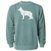 Unisex Midweight Pigment-Dyed Crewneck Sweatshirt Thumbnail